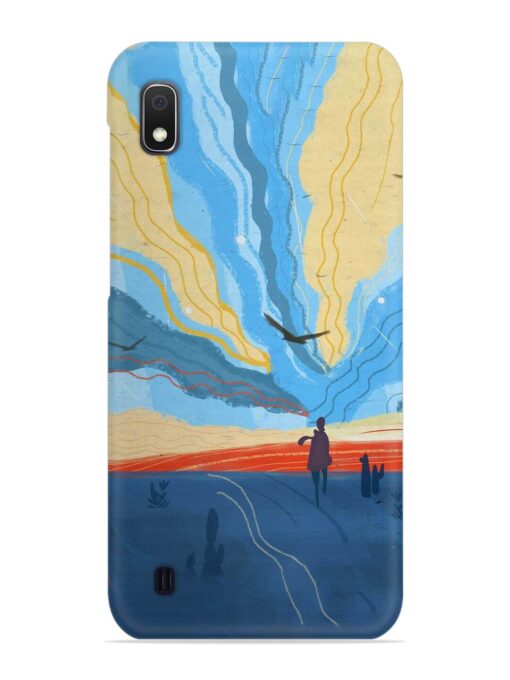 Minimal Abstract Landscape Snap Case for Samsung Galaxy A10 Zapvi