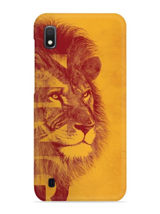 Gold Lion Crown Art Snap Case for Samsung Galaxy A10 Zapvi