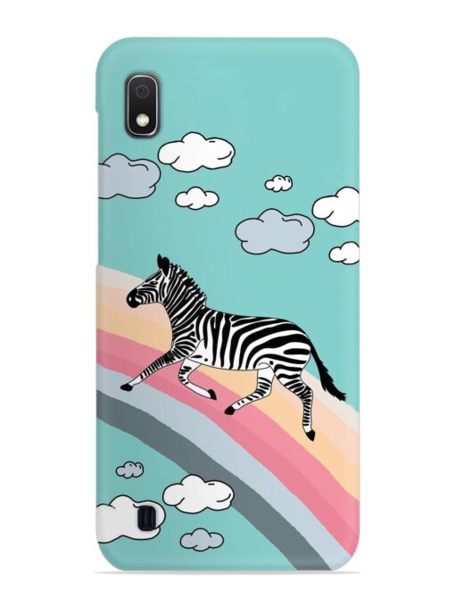 Running Zebra Snap Case for Samsung Galaxy A10 Zapvi