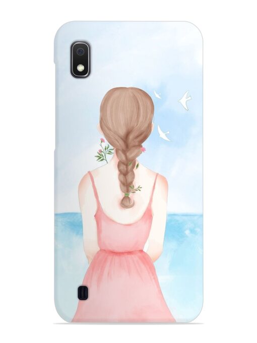 Watercolor Girl Vector Snap Case for Samsung Galaxy A10 Zapvi