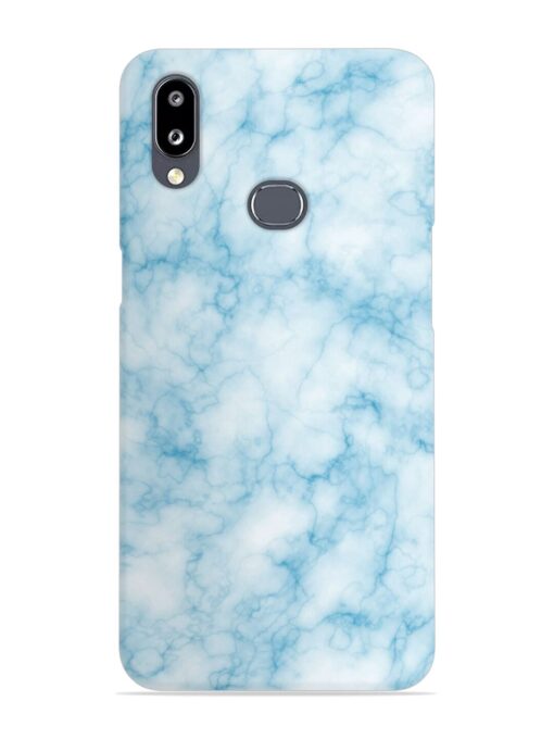 Blue White Natural Marble Snap Case for Samsung Galaxy A10S Zapvi