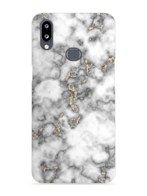 Gray And Gold Marble Snap Case for Samsung Galaxy A10S Zapvi