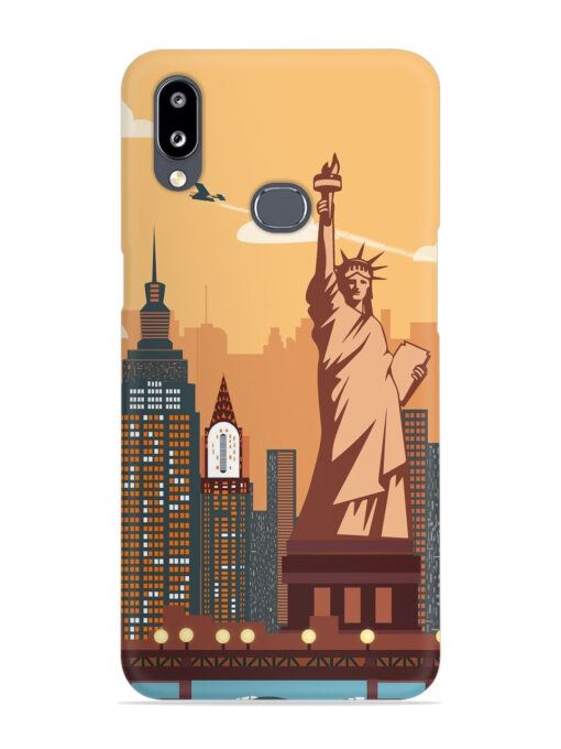 New York Statue Of Liberty Architectural Scenery Snap Case for Samsung Galaxy A10S Zapvi