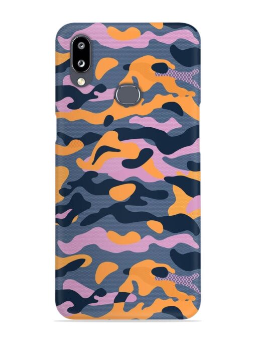 Camouflage Army Military English Orange Art Snap Case for Samsung Galaxy A10S Zapvi