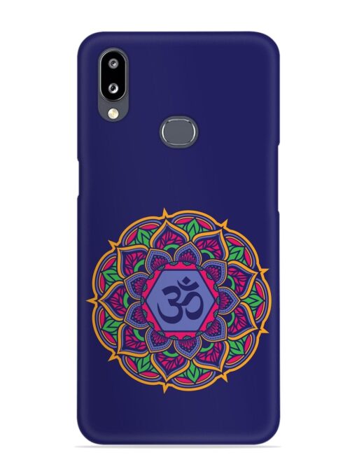 Om Mandala Art Blue Snap Case for Samsung Galaxy A10S Zapvi