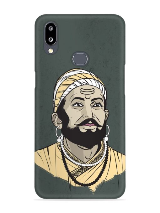 Shivaji Maharaj Vector Art Snap Case for Samsung Galaxy A10S Zapvi