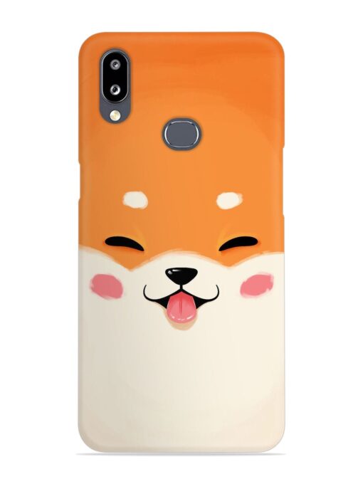 Cute Dog Face Vector Snap Case for Samsung Galaxy A10S Zapvi