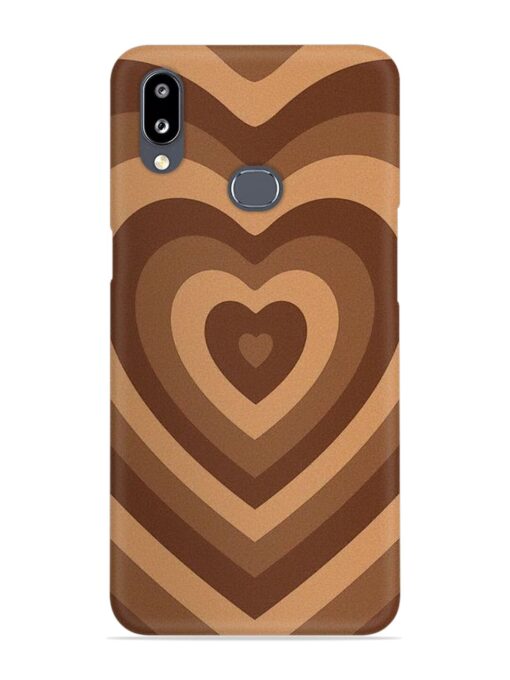 Brown Heart Snap Case for Samsung Galaxy A10S Zapvi