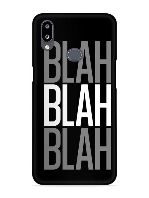 Blah Blah Blah Wallpaper Snap Case for Samsung Galaxy A10S Zapvi