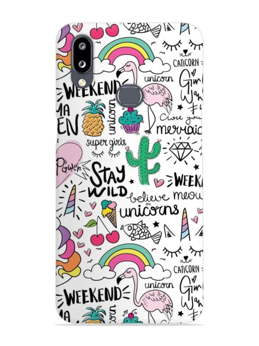 Unicorn Ice Cream Snap Case for Samsung Galaxy A10S Zapvi