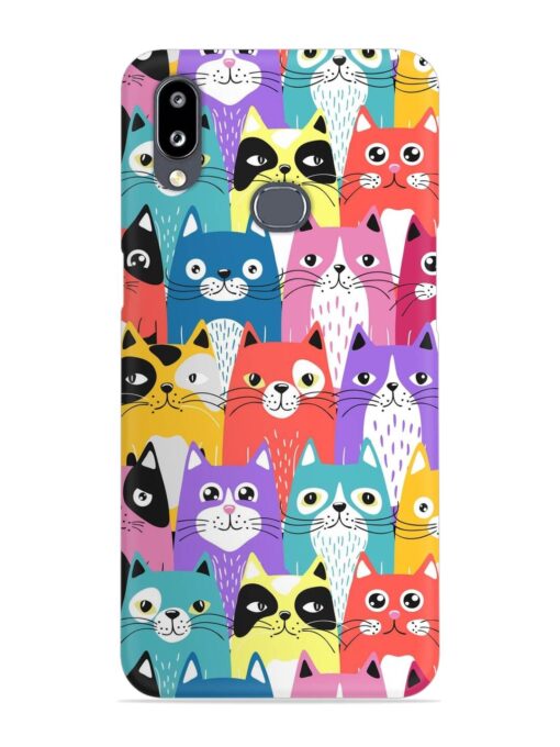 Funny Cartoon Cats Snap Case for Samsung Galaxy A10S Zapvi