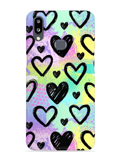 Bright Pattern Hearts Snap Case for Samsung Galaxy A10S Zapvi