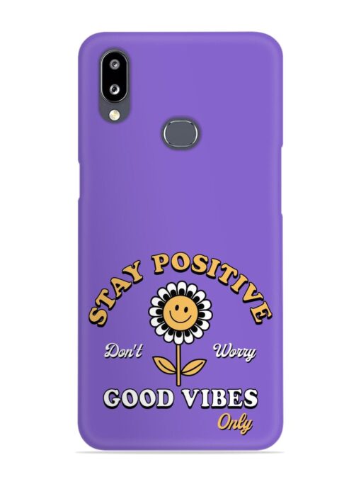 Retro Positive Flower Snap Case for Samsung Galaxy A10S Zapvi