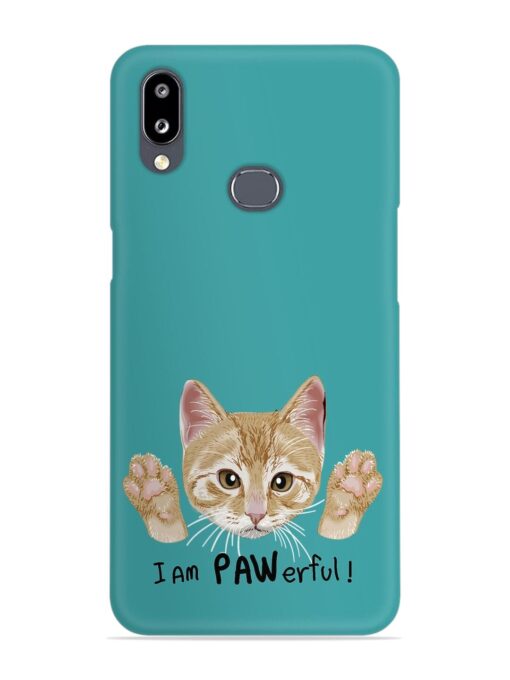 Typography Slogan Cat Snap Case for Samsung Galaxy A10S Zapvi