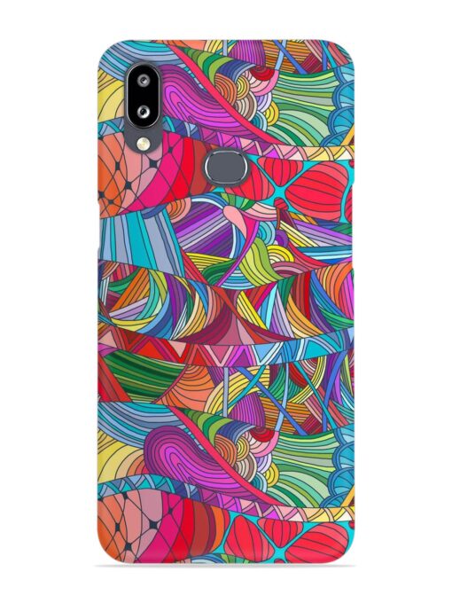 Seamless Patterns Hand Drawn Snap Case for Samsung Galaxy A10S Zapvi