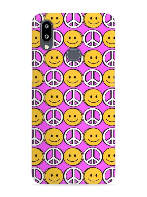 Smiley Face Peace Snap Case for Samsung Galaxy A10S Zapvi