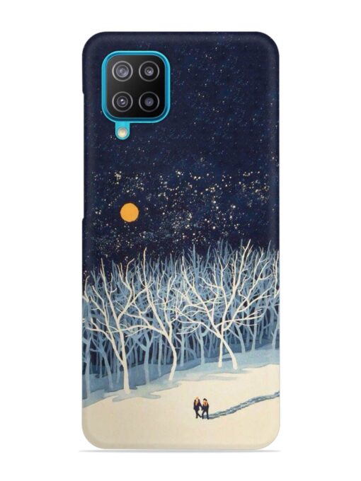 Full Moon Snowshoe Tour Snap Case for Samsung Galaxy A12 Zapvi