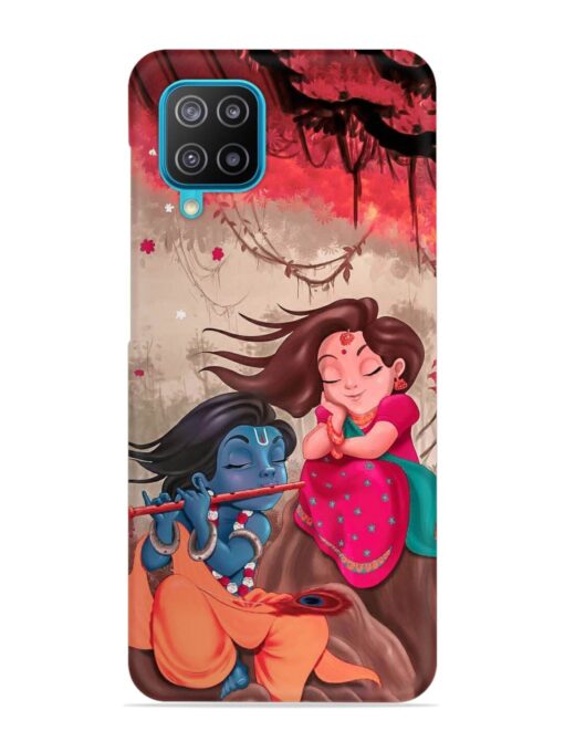 Radhe Krishna Water Art Snap Case for Samsung Galaxy A12 Zapvi