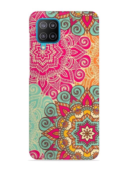 Mandala Seamless Snap Case for Samsung Galaxy A12 Zapvi