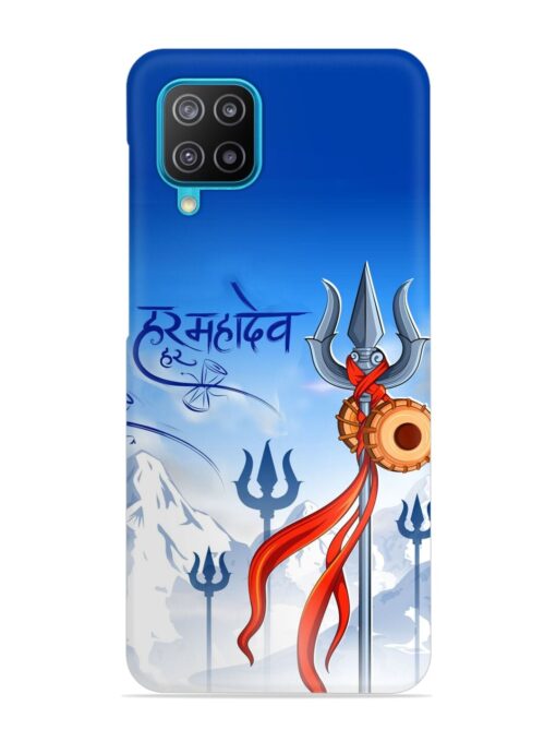 Har Har Mahadev Trishul Snap Case for Samsung Galaxy A12 Zapvi