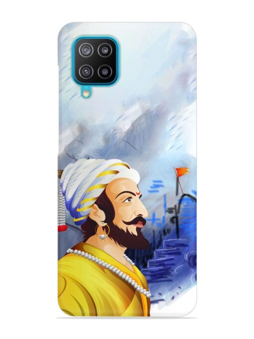 Shivaji Maharaj Color Paint Art Snap Case for Samsung Galaxy A12 Zapvi