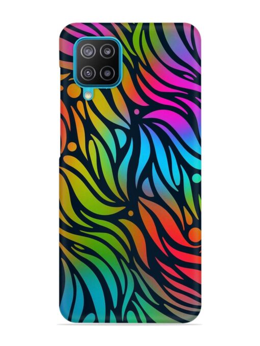 Abstract Leaf Design Snap Case for Samsung Galaxy A12 Zapvi