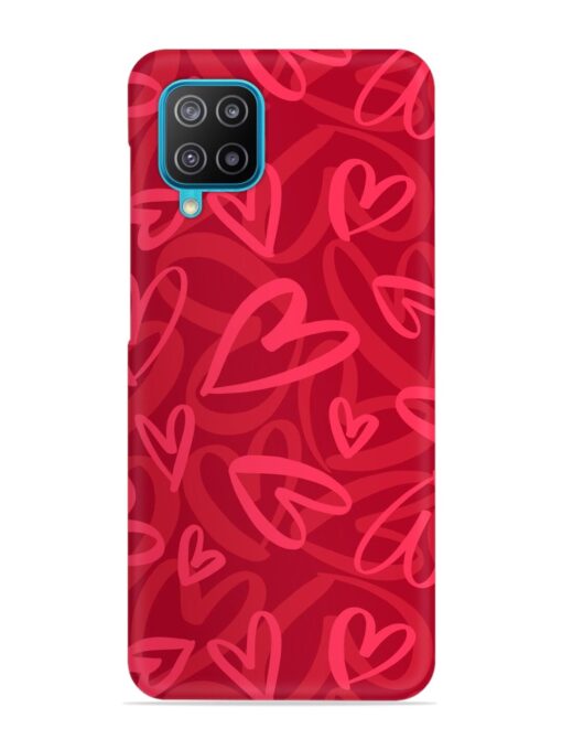 Seamless Romantic Pattern Snap Case for Samsung Galaxy A12 Zapvi