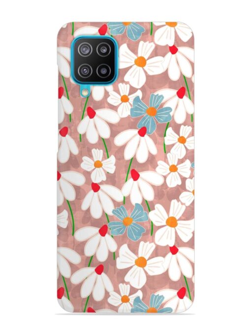 Abstract Petal Flowers Snap Case for Samsung Galaxy A12 Zapvi