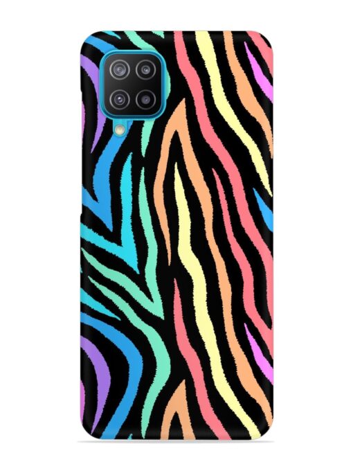 Colorful Abstract Zebra Snap Case for Samsung Galaxy A12 Zapvi