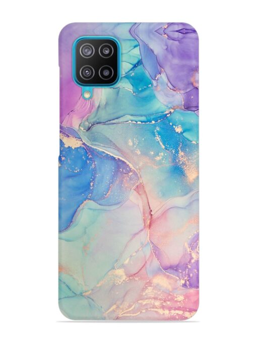 Alcohol Ink Colors Snap Case for Samsung Galaxy A12 Zapvi