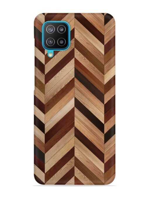 Seamless Wood Parquet Snap Case for Samsung Galaxy A12 Zapvi