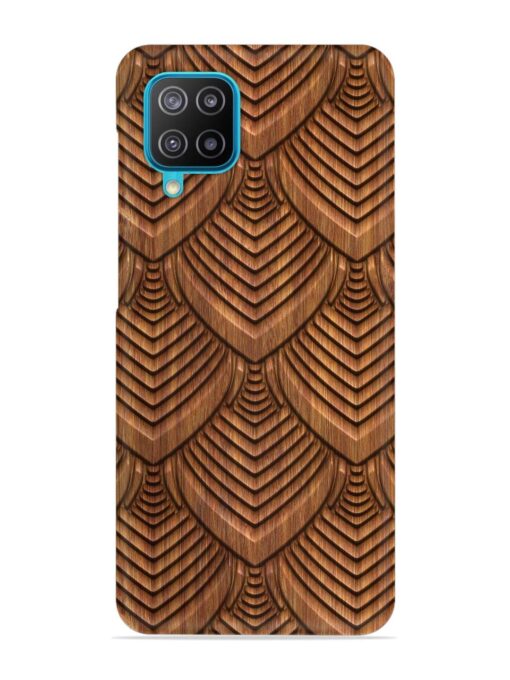 Carved Pattern On Snap Case for Samsung Galaxy A12 Zapvi