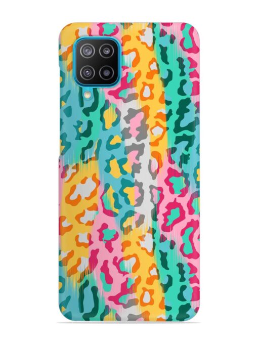 Seamless Vector Colorful Snap Case for Samsung Galaxy A12 Zapvi