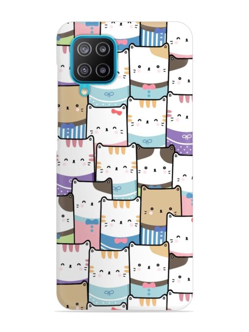 Cute Adorable Cat Snap Case for Samsung Galaxy A12 Zapvi