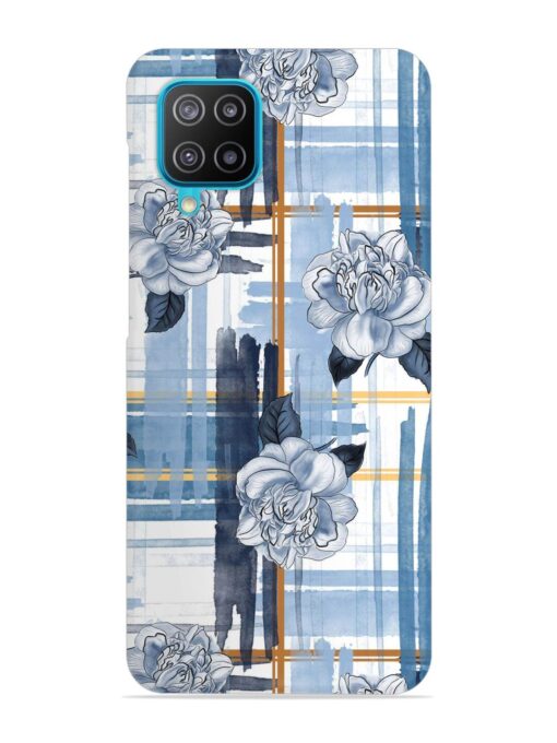 Watercolor Pattern Rose Snap Case for Samsung Galaxy A12 Zapvi