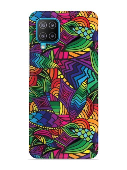 Abstract Multicolor Seamless Snap Case for Samsung Galaxy A12 Zapvi