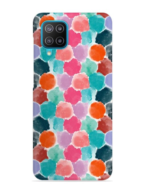 Colorful Seamless Pattern Snap Case for Samsung Galaxy A12 Zapvi