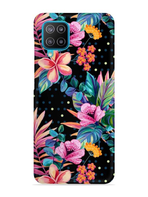 Seamless Floral Pattern Snap Case for Samsung Galaxy A12 Zapvi