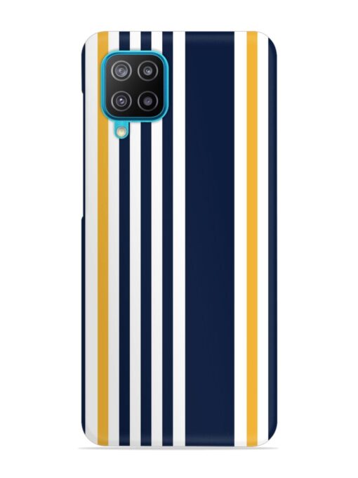 Seamless Stripe Pattern Snap Case for Samsung Galaxy A12 Zapvi