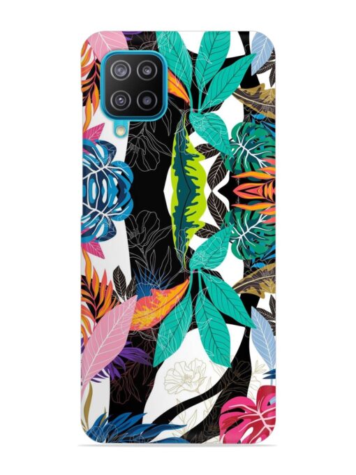 Floral Pattern Bright Snap Case for Samsung Galaxy A12 Zapvi