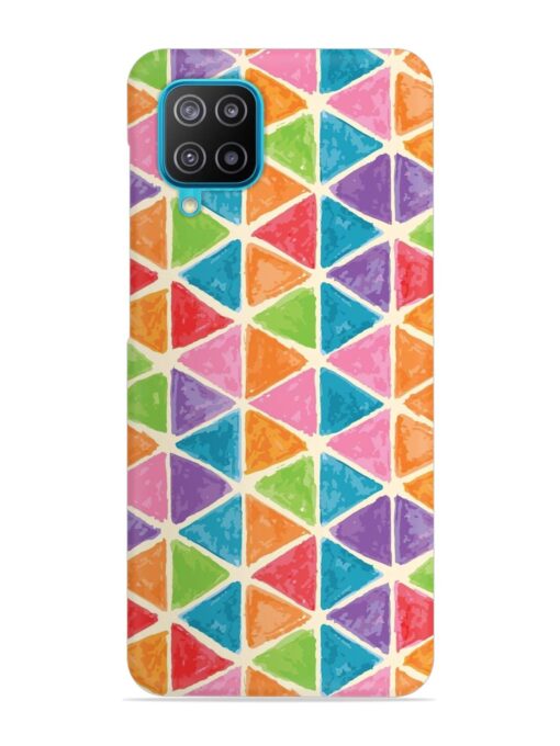 Seamless Colorful Isometric Snap Case for Samsung Galaxy A12 Zapvi