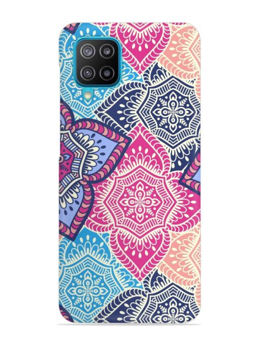 Ethnic Floral Seamless Snap Case for Samsung Galaxy A12 Zapvi