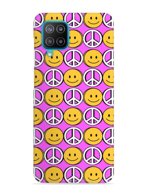 Smiley Face Peace Snap Case for Samsung Galaxy A12 Zapvi