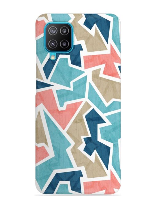 Vintage Geometric Triangle Snap Case for Samsung Galaxy A12 Zapvi