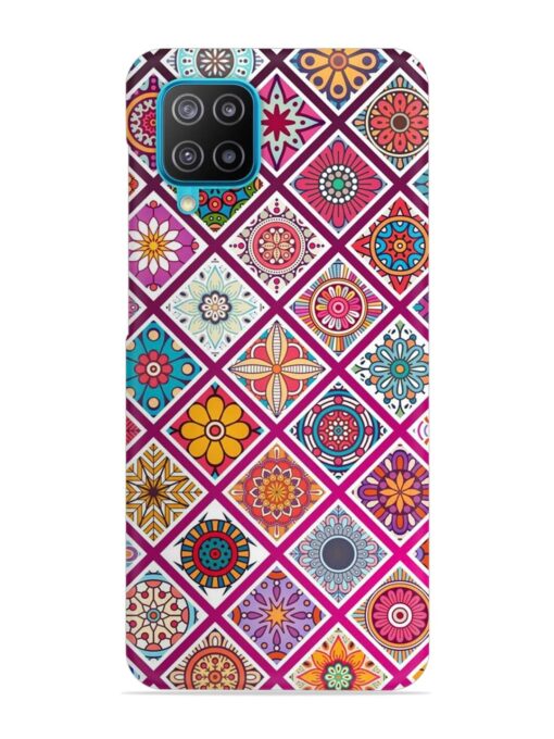 Seamless Tile Pattern Snap Case for Samsung Galaxy A12 Zapvi