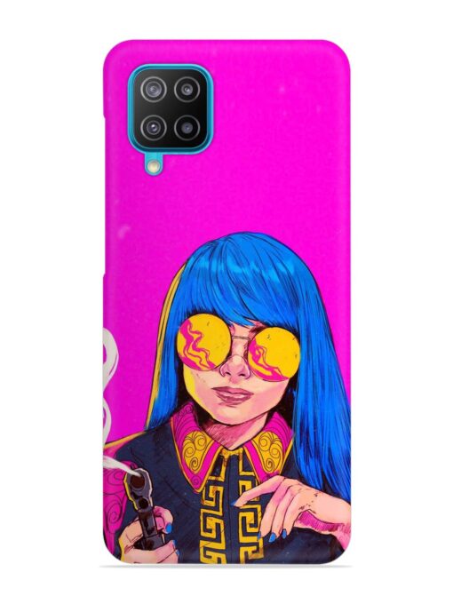 Aesthetic Anime Girl Snap Case for Samsung Galaxy A12 Zapvi