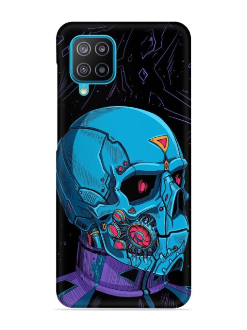 Skull Robo Vector Snap Case for Samsung Galaxy A12 Zapvi