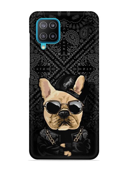 Gangsta Cool Sunglasses Dog Snap Case for Samsung Galaxy A12 Zapvi