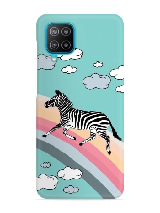 Running Zebra Snap Case for Samsung Galaxy A12 Zapvi