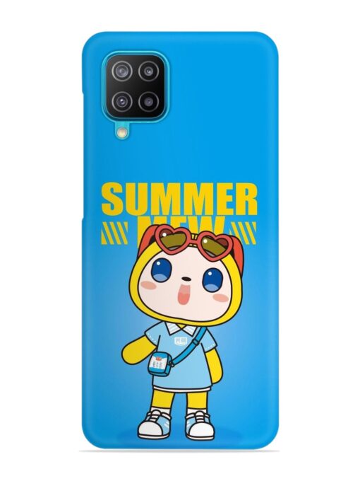 Summer Mew Cartoon Snap Case for Samsung Galaxy A12 Zapvi